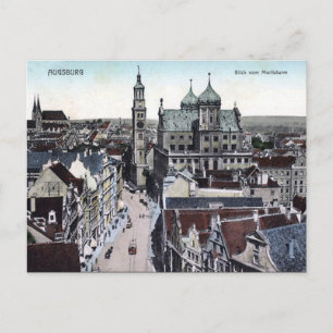 Ancienne carte postale - Augsburg, Allemagne