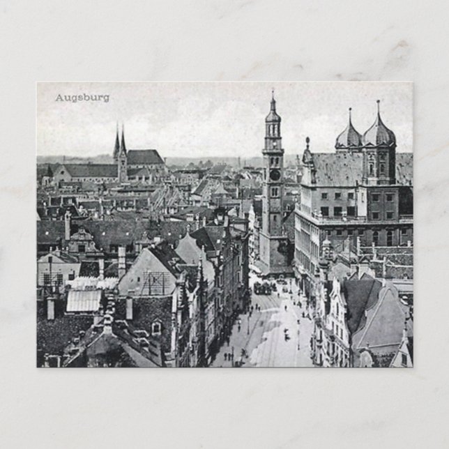 Ancienne carte postale - Augsburg, Bavière, Allema (Devant)