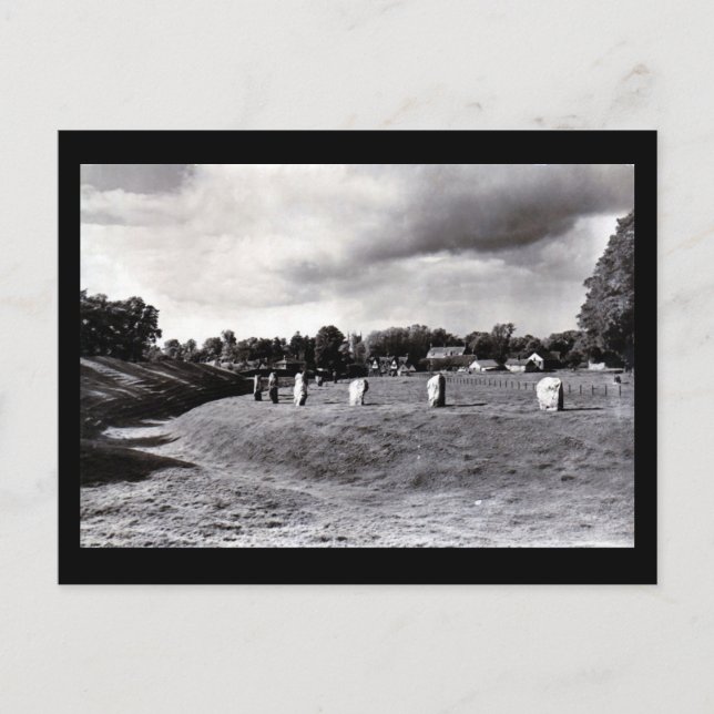 Ancienne carte postale - Avebury, Wiltshire (Devant)