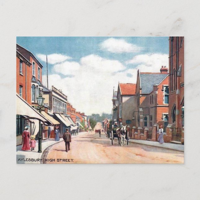 Ancienne carte postale - Aylesbury, Buckinghamshir (Devant)