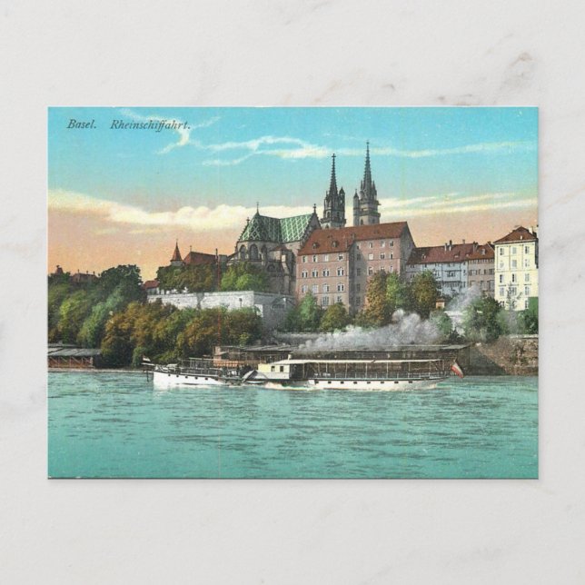 Ancienne carte postale - Bâle, Suisse (Devant)