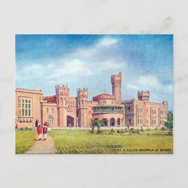 Ancienne carte postale, Bangalore (Bengaluru), Ind (Devant)