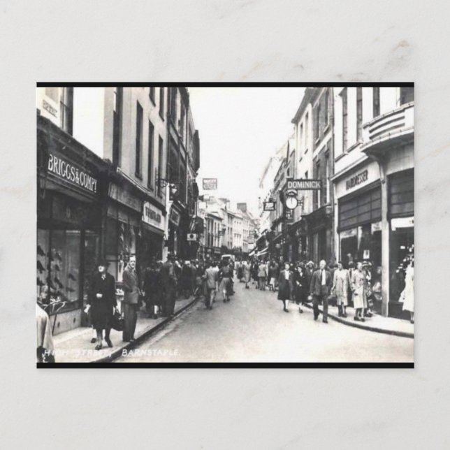 Ancienne carte postale - Barnstaple, Devon (Devant)