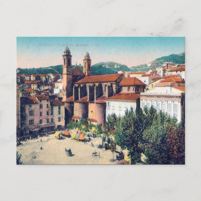 Ancienne carte postale - Bastia, Haute Corse (Devant)