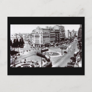 Ancienne carte postale, Belgrade, Terazije en 1939