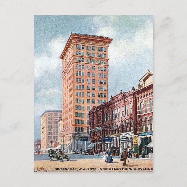 Ancienne carte postale - Birmingham, Alabama (Devant)