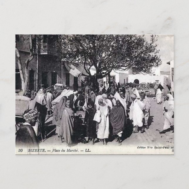Ancienne carte postale - Bizerte, Tunisie (Devant)