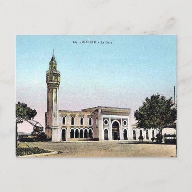 Ancienne carte postale - Bizerte, Tunisie (Devant)