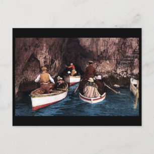 Ancienne carte postale - Blue Grotto, Capri, Itali
