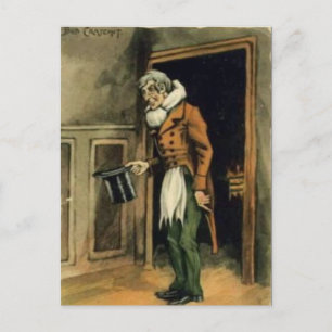 Ancienne carte postale - Bob Cratchit, "A Christma