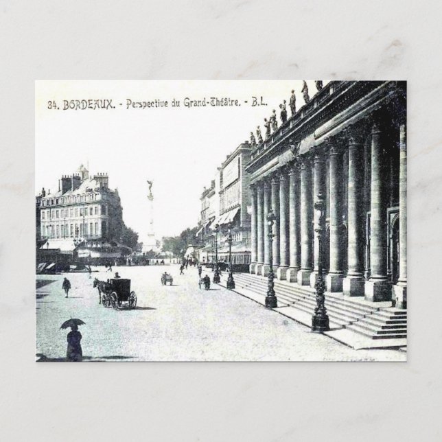 Ancienne carte postale - Bordeaux, France (Devant)
