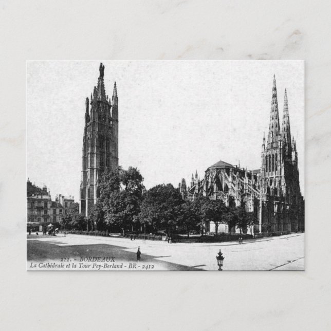 Ancienne carte postale - Bordeaux, France (Devant)