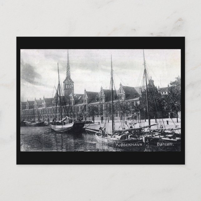 Ancienne carte postale - Borsen, Copenhague (Devant)