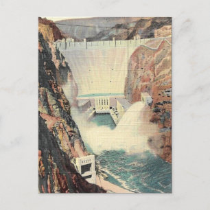 Ancienne carte postale - Boulder Dam, Nevada/Arizo