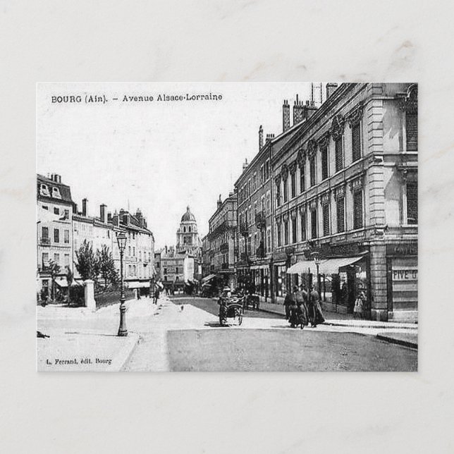 Ancienne carte postale - Bourg-en-Bresse, Ain, Fra (Devant)