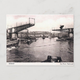 Ancienne carte postale - Brest, Finistère, France