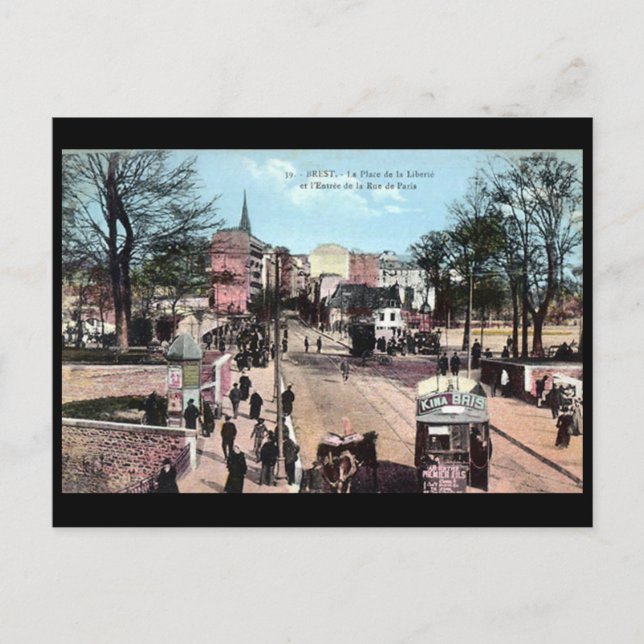 Ancienne carte postale - Brest, Finistere, France (Devant)