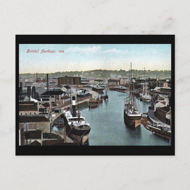 Ancienne carte postale - Bristol Harbour, Angleter (Devant)