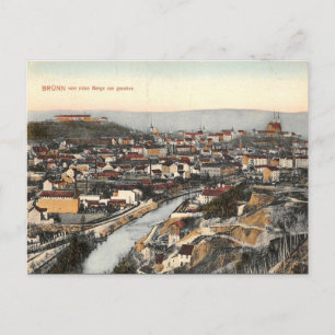 Ancienne carte postale - Brno, République tchèque