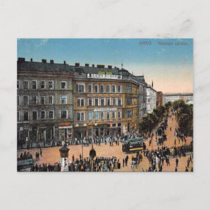Ancienne carte postale - Brno, République tchèque