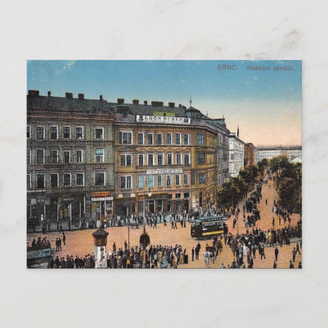 Ancienne carte postale - Brno, République tchèque (Devant)