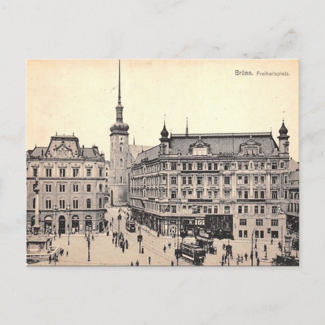 Ancienne carte postale - Brno, République tchèque (Devant)