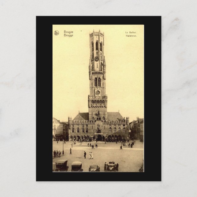 Ancienne carte postale, Bruges (Devant)