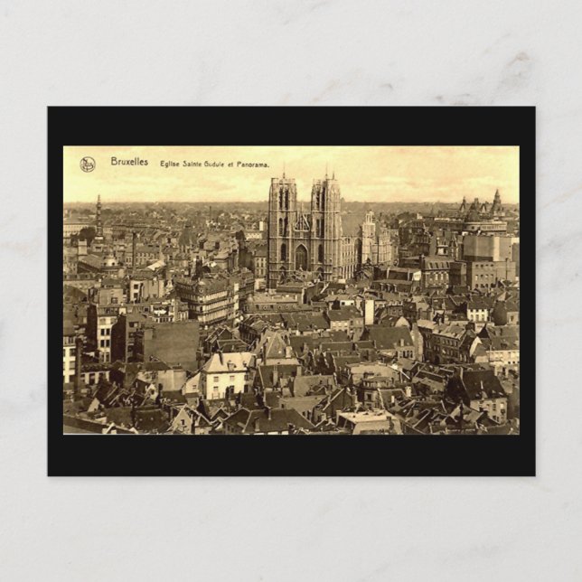 Ancienne carte postale - Bruxelles (Devant)