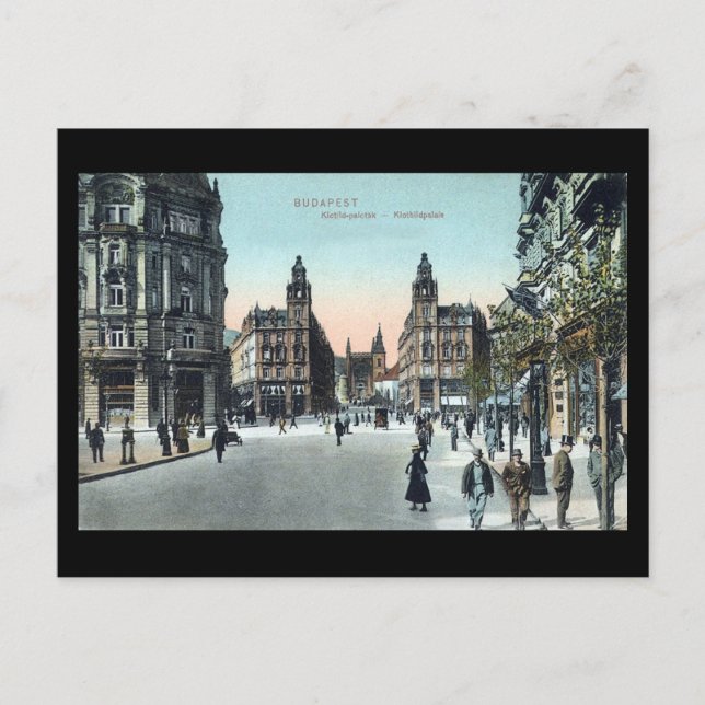 Ancienne carte postale - Budapest, Hongrie, 1908 (Devant)