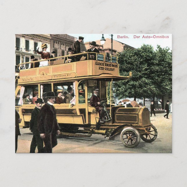 Ancienne carte postale - Bus, Berlin (Devant)