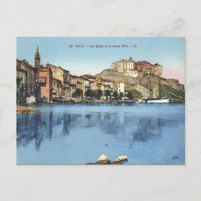 Ancienne carte postale - Calvi, Haute Corse (Devant)