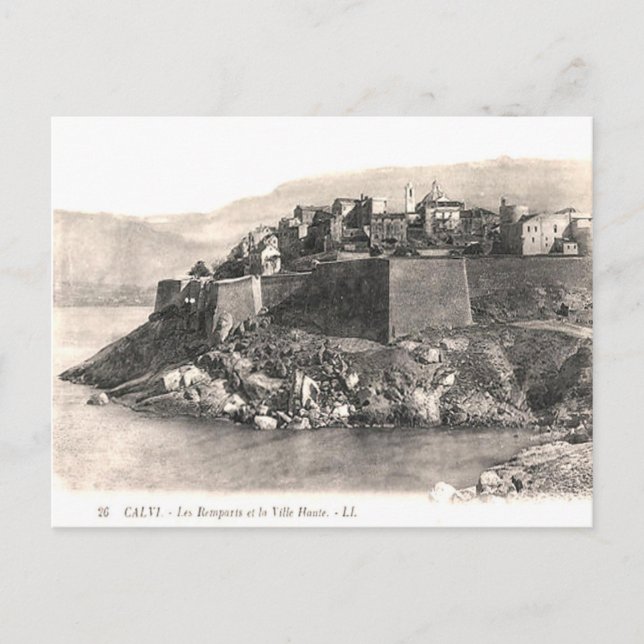 Ancienne carte postale - Calvi, Haute Corse (Devant)