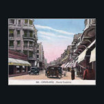 Ancienne carte postale - Casablanca, Maroc<br><div class="desc">L'image de cette carte postale a été reproduite à partir d'une carte postale vintage de la rue de Bouskoura,  Casablanca,  Maroc.</div>