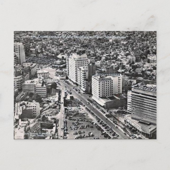 Ancienne carte postale - Casablanca, Maroc (Devant)