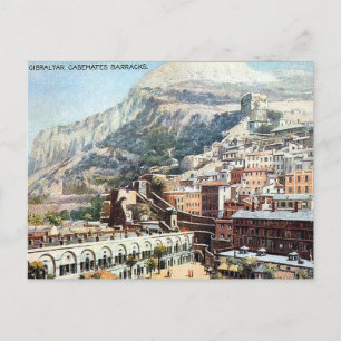 Ancienne carte postale - Casemates Barracks, Gibra