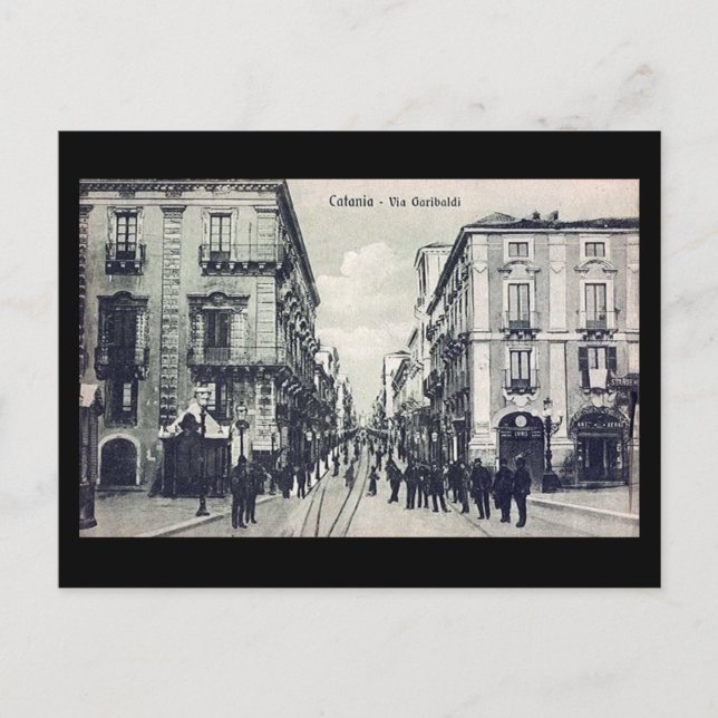Ancienne carte postale - Catania, Sicile (Devant)