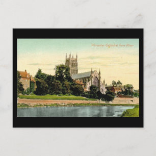 Ancienne carte postale - Cathédrale de Worcester