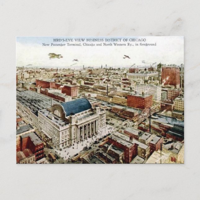 Ancienne carte postale - Chicago, Illinois (Devant)