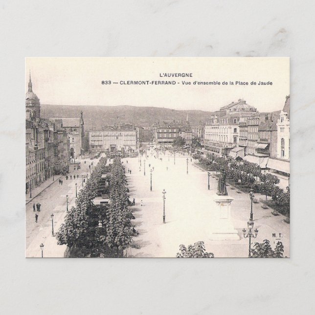 Ancienne carte postale - Clermont-Ferrand, France (Devant)
