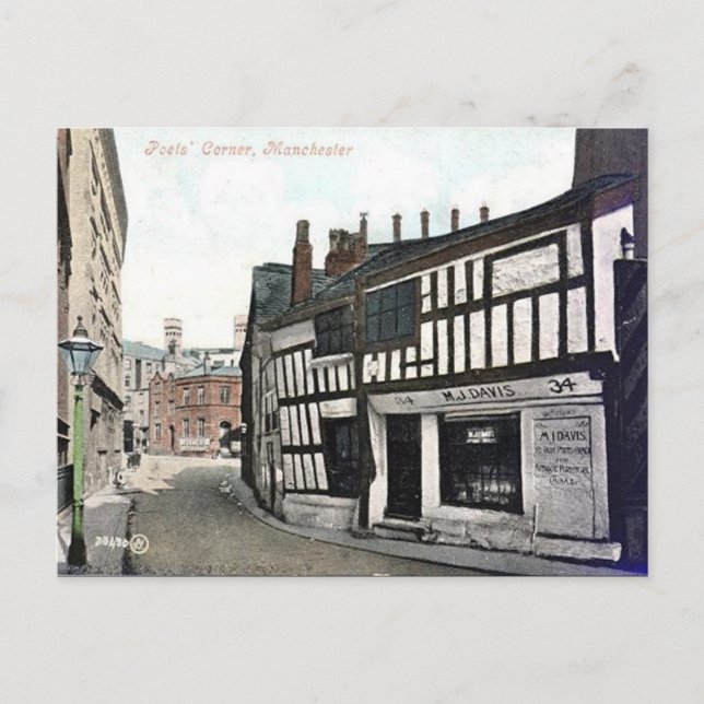Ancienne carte postale - Coin poètes, Manchester (Devant)