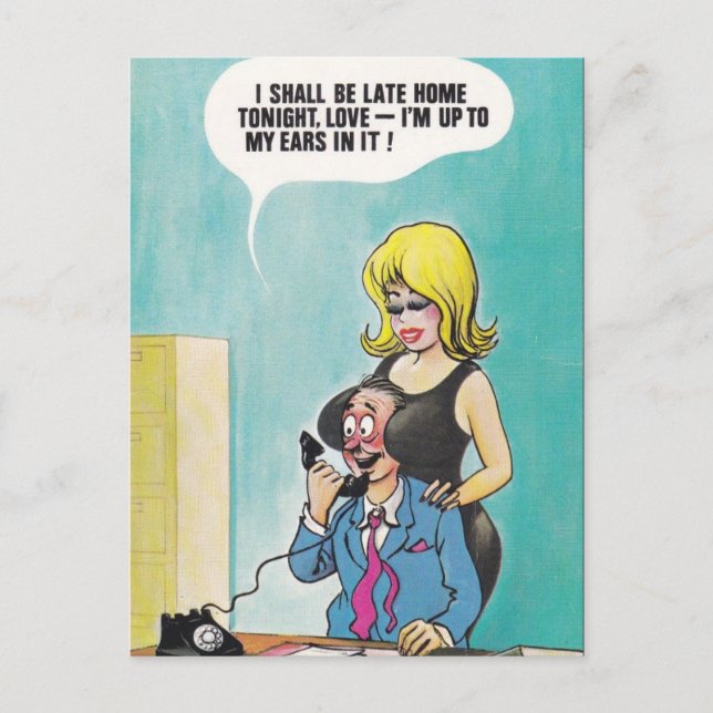 Ancienne carte postale comique (Devant)