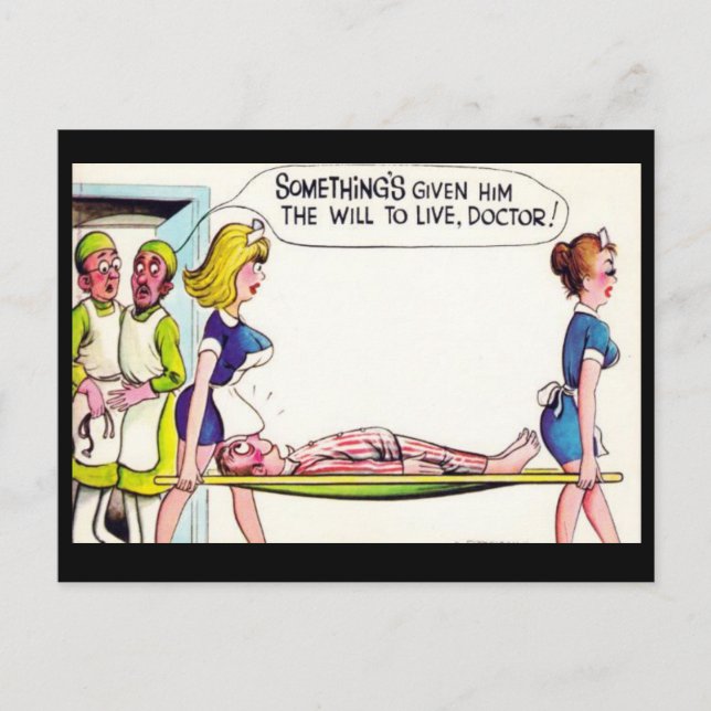 Ancienne carte postale comique (Devant)