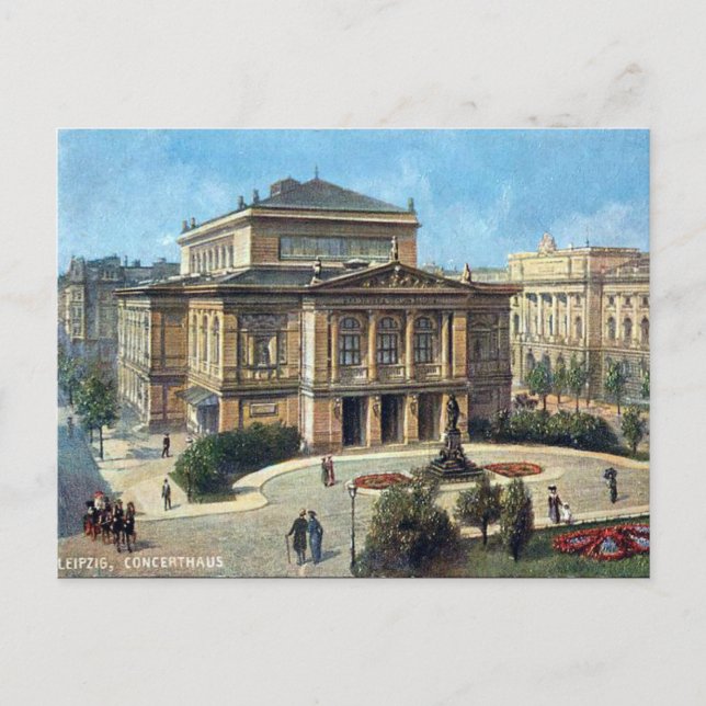 Ancienne carte postale - Concerthaus, Leipzig (Devant)