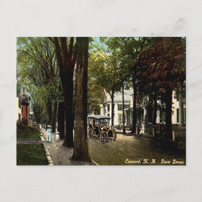 Ancienne carte postale - Concord, New Hampshire (Devant)