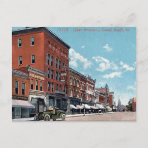 Ancienne carte postale - Council Bluffs, Iowa, USA