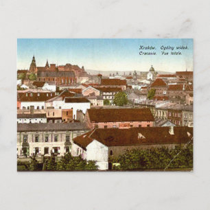 Ancienne carte postale - Cracovie, Pologne