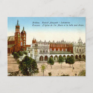 Ancienne carte postale - Cracovie, Pologne