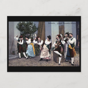 Ancienne carte postale - Danseurs Tarantella