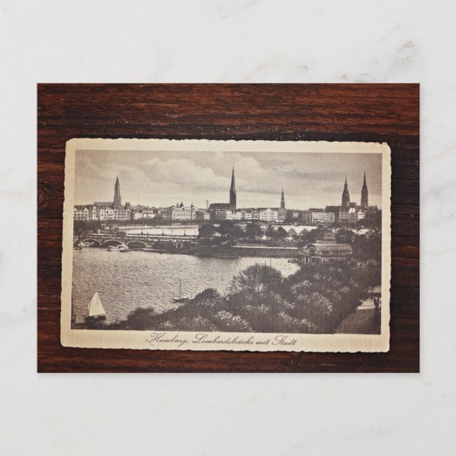 Ancienne carte postale de Hambourg, Allemagne (Devant)