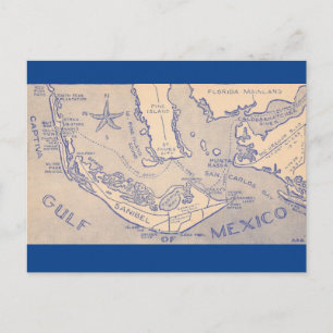Ancienne carte postale de Sanibel et Captiva